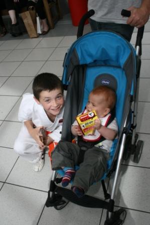 John O'Connor and cousin Liam Burke (9 months)