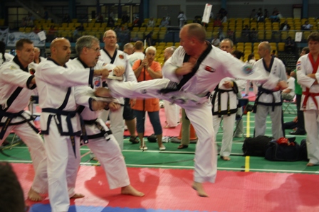 Master Forde with his student Kamil Malecki, Kamil won Silver medal for sparing.